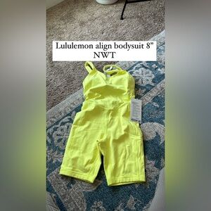 Lululemon bodysuit - highlighter yellow
